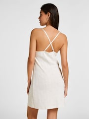 Hunkemoller White Pointelle Slip Dress - Image 3 of 5