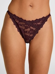Hunkemoller Red Highleg Aveline Thong - Image 2 of 5