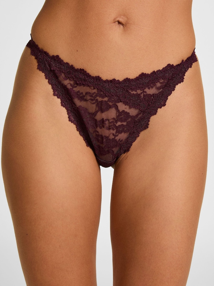 Hunkemoller Red Highleg Aveline Thong - Image 2 of 5 Hunkemoller Red Highleg Aveline Thong - Image 2 of 5