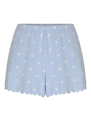 Hunkemoller Blue Pointelle Shorts - Image 4 of 5