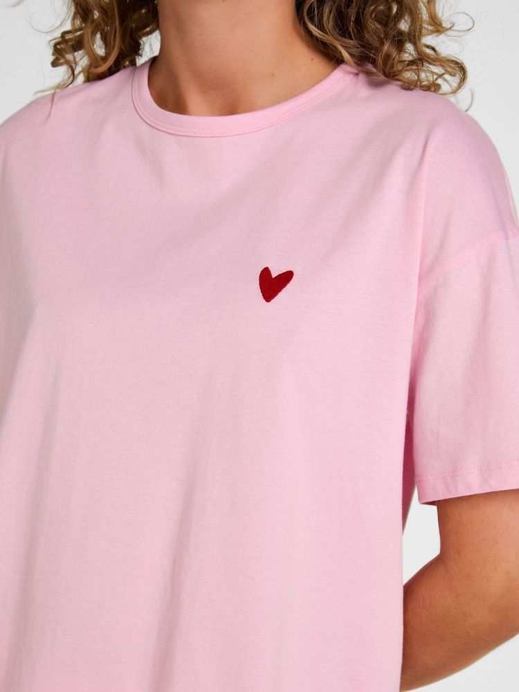 Hunkemoller Pink Cotton Pyjamas Set - Image 2 of 5 Hunkemoller Pink Cotton Pyjamas Set - Image 2 of 5