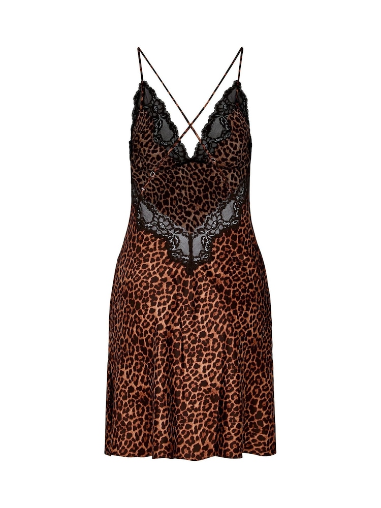 Hunkemoller Black Leopard Gabrielle Slip Dress - Image 5 of 5 Hunkemoller Black Leopard Gabrielle Slip Dress - Image 5 of 5