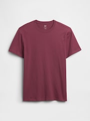 Gap Burgundy Red Everyday Soft Crew Neck T-Shirt - Image 4 of 4