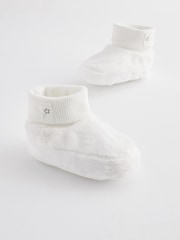 White Bootie Baby Shoes (0-18mths) - Image 1 of 5