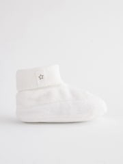 White Bootie Baby Shoes (0-18mths) - Image 2 of 5