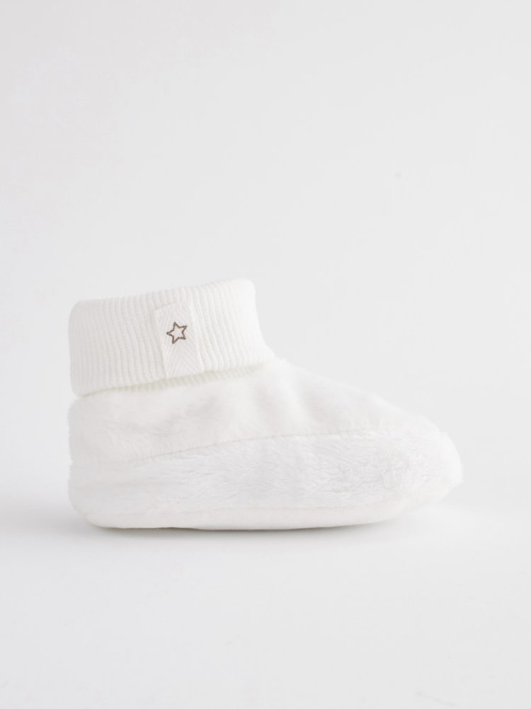 White Bootie Baby Shoes (0-18mths) - Image 2 of 5