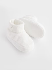 White Bootie Baby Shoes (0-18mths) - Image 3 of 5