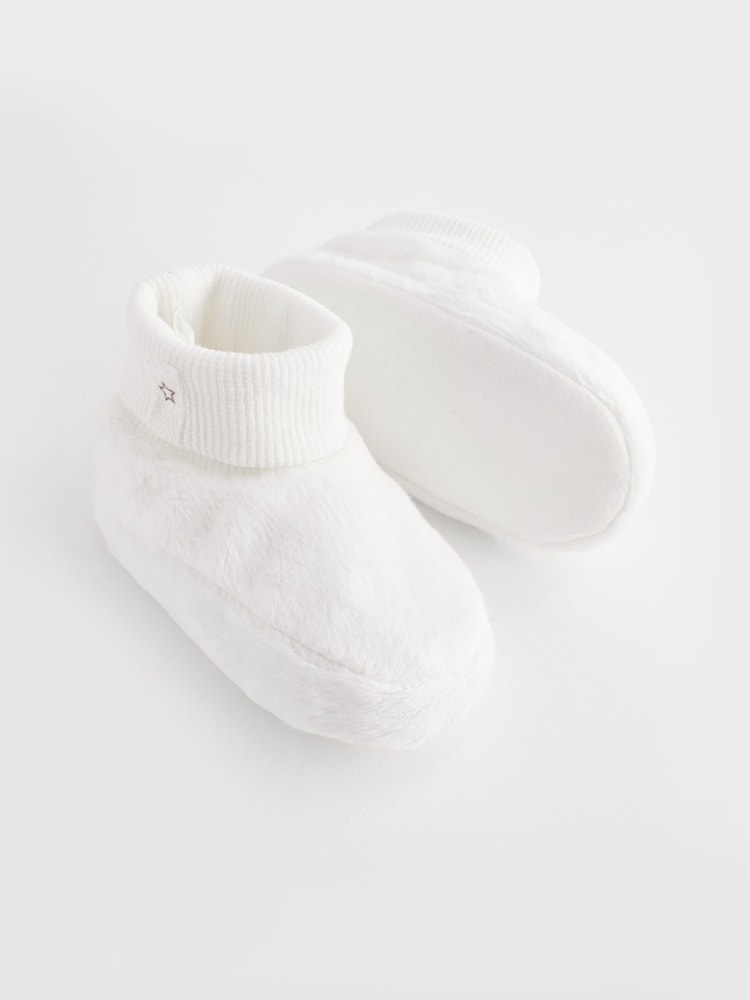 White Bootie Baby Shoes (0-18mths) - Image 3 of 5