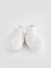 White Bootie Baby Shoes (0-18mths) - Image 4 of 5