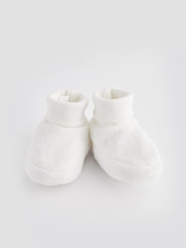 White Bootie Baby Shoes (0-18mths) - Image 4 of 5