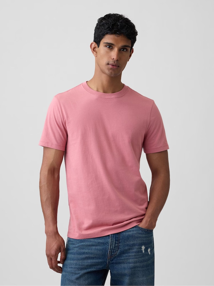 Gap Berry Pink Everyday Soft Crew Neck T-Shirt - Image 1 of 4