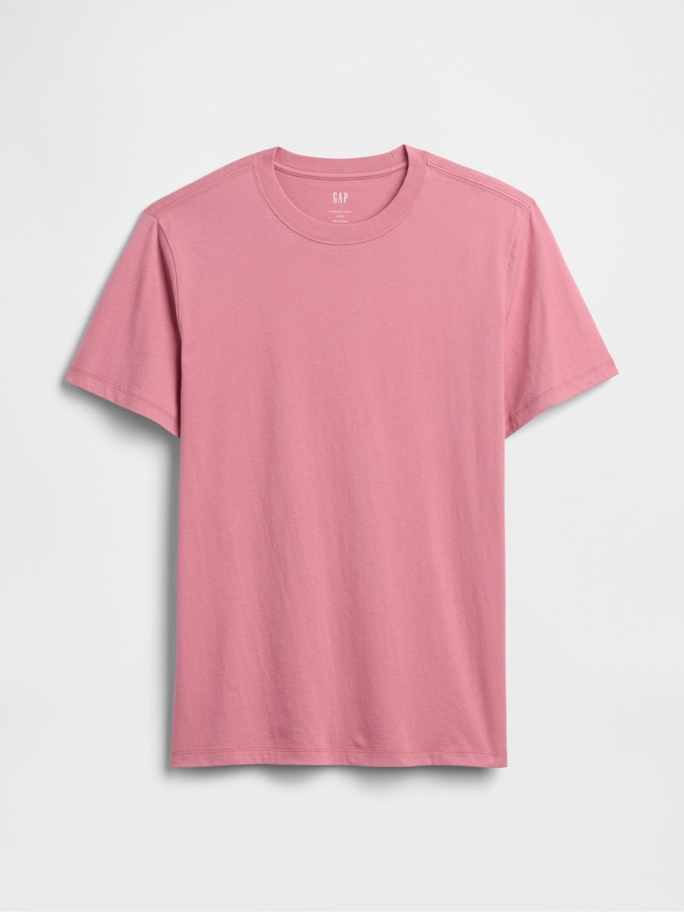 Gap Berry Pink Everyday Soft Crew Neck T-Shirt - Image 4 of 4