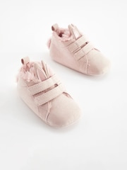 Pink Bunny High Top Baby Trainers (0-24mths) - Image 1 of 6