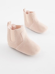 Pink Leather Chelsea Baby Boots (0-24mths) - Image 1 of 4
