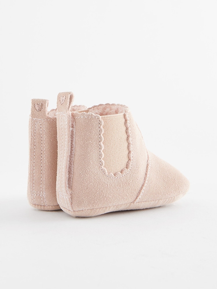 Pink Leather Chelsea Baby Boots (0-24mths) - Image 3 of 4