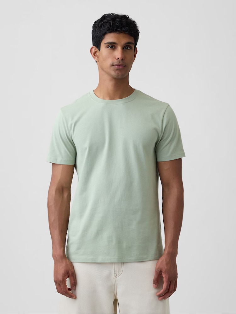 Gap Sage Green Everyday Soft Crew Neck T-Shirt - Image 1 of 4