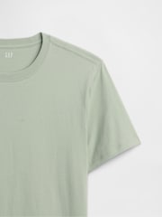 Gap Sage Green Everyday Soft Crew Neck T-Shirt - Image 3 of 4