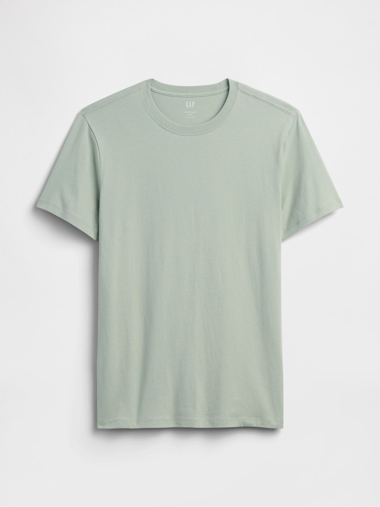 Gap Sage Green Everyday Soft Crew Neck T-Shirt - Image 4 of 4