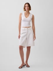Gap White Modern V-Neck Vest Top - Image 3 of 3