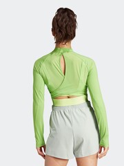 adidas Green Performance Training Hiit Heat.rdy Long-sleeve Crop Top - Image 2 of 7