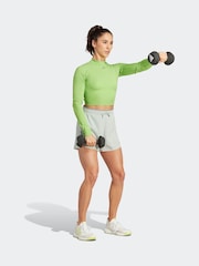 adidas Green Performance Training Hiit Heat.rdy Long-sleeve Crop Top - Image 3 of 7