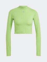 adidas Green Performance Training Hiit Heat.rdy Long-sleeve Crop Top - Image 7 of 7
