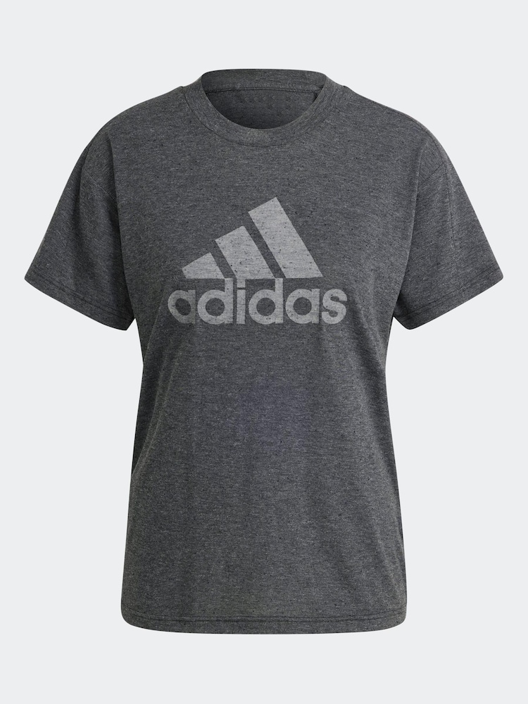 adidas Black Sportswear Future Icons Winners 3.0 T-Shirt - Image 6 of 6