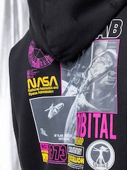 Alpha Industries Skylab NASA Black Hoodie - Image 4 of 6