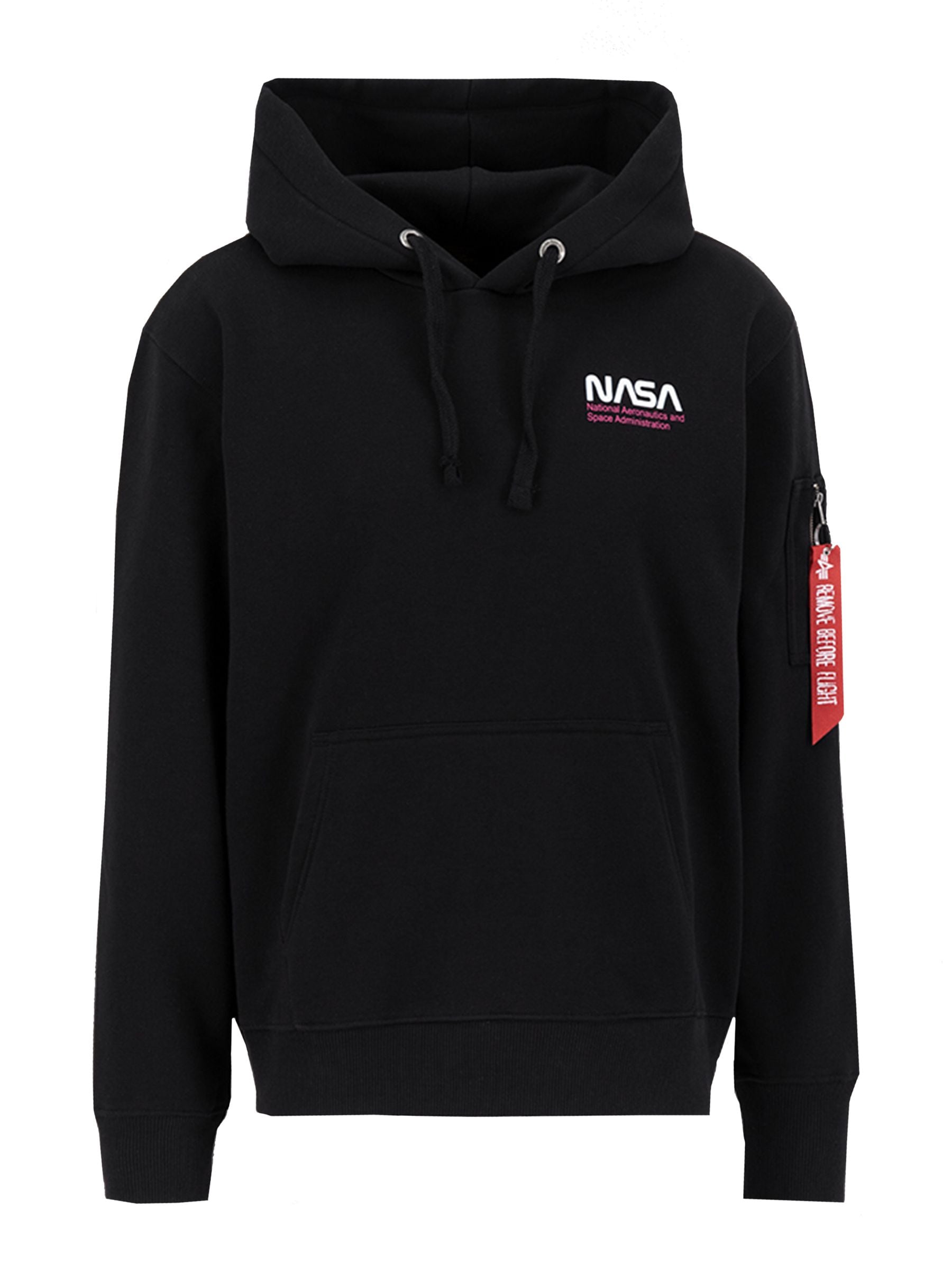 Buy Alpha Industries Skylab NASA Black Hoodie from the Next UK online shop