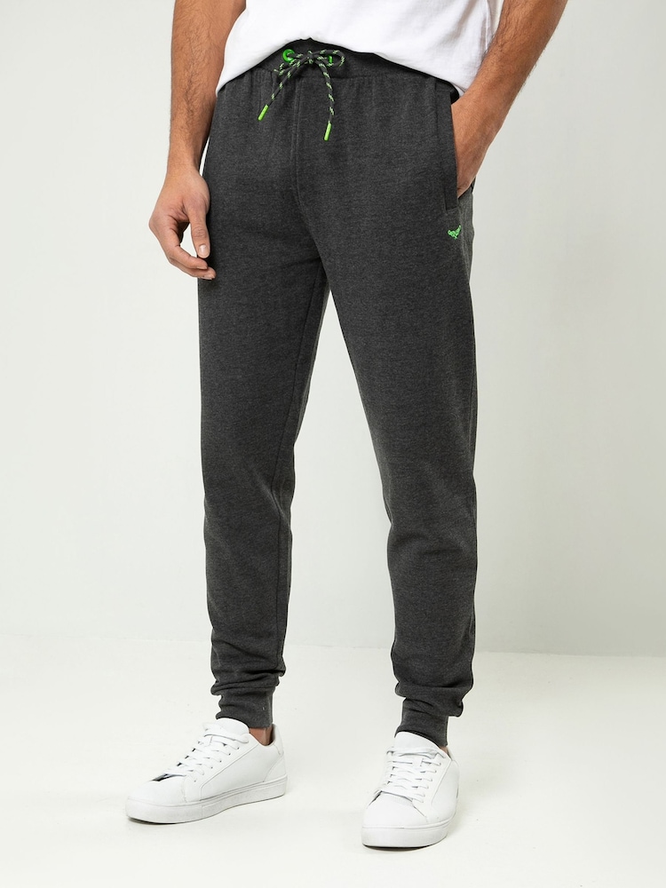 Threadbare Grey Cotton Blend Joggers - Image 1 of 4