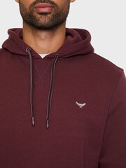 Threadbare Burgundy Pullover Hoodie - Image 4 of 4
