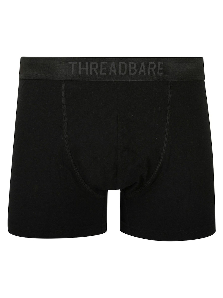 Zwart - Threadbare Black Hipster Boxers 10 Pack - Image 2 of 2