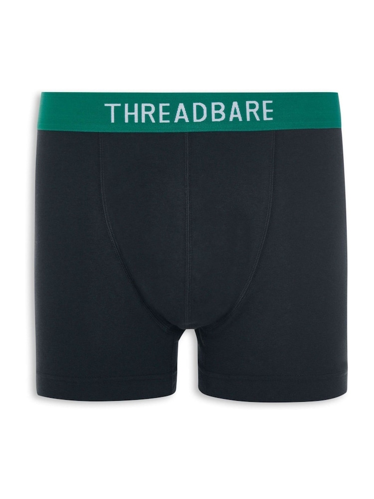 Threadbare Black Dark Black Hipster Boxers 3 Pack - Image 4 of 4
