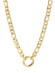 Oliver Bonas Gold Zora Gold Tone Waterproof Chunky Ring Necklace - Image 3 of 3