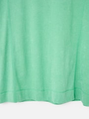 Oliver Bonas Green Green Stitch Detail T-Shirt - Image 5 of 5