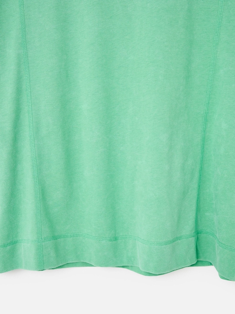 Oliver Bonas Green Green Stitch Detail T-Shirt - Image 5 of 5 Oliver Bonas Green Green Stitch Detail T-Shirt - Image 5 of 5