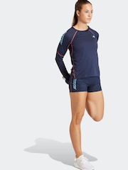 adidas Blue Performance Running Shorts - Image 3 of 5