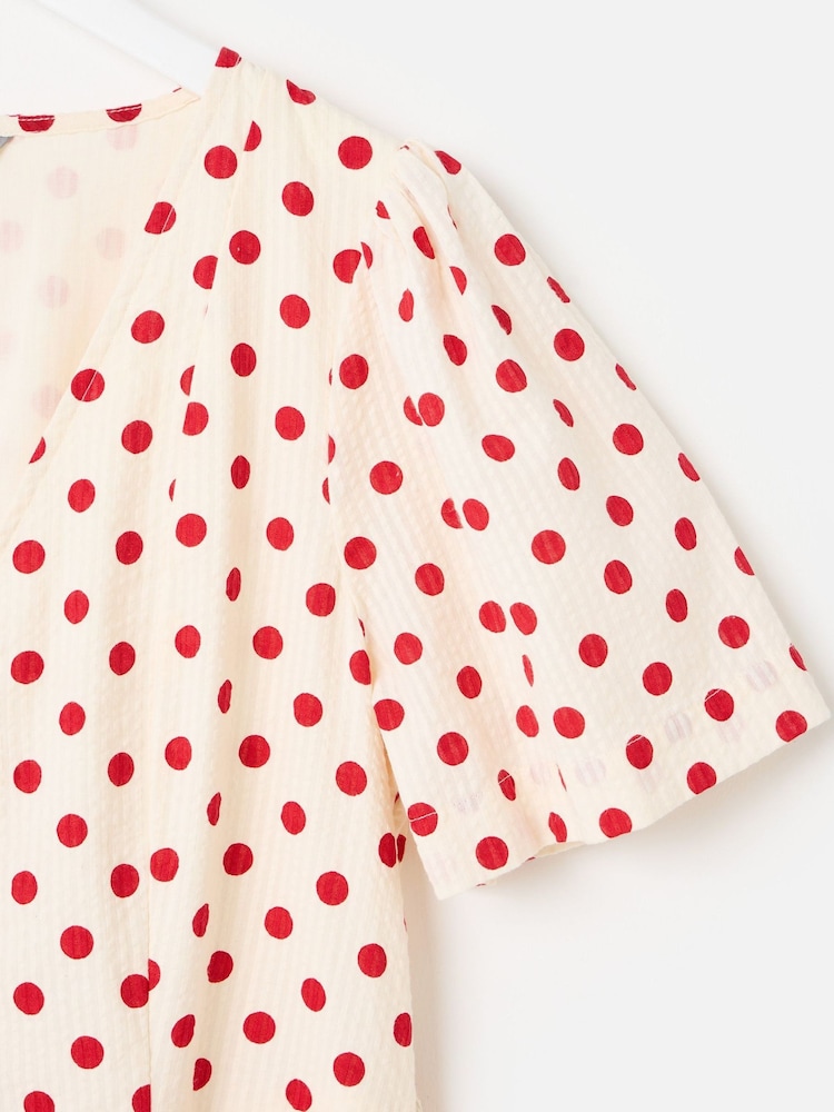 red and white polka dot midi dress Buy Oliver Bonas White Cream & Red Polka Dot V-Neck Midi Dress from Next USA