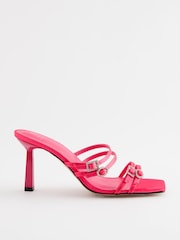 Pink - Forever Comfort® Pantoletten mit strassverzierter Schnalle - Bild 2 von 6