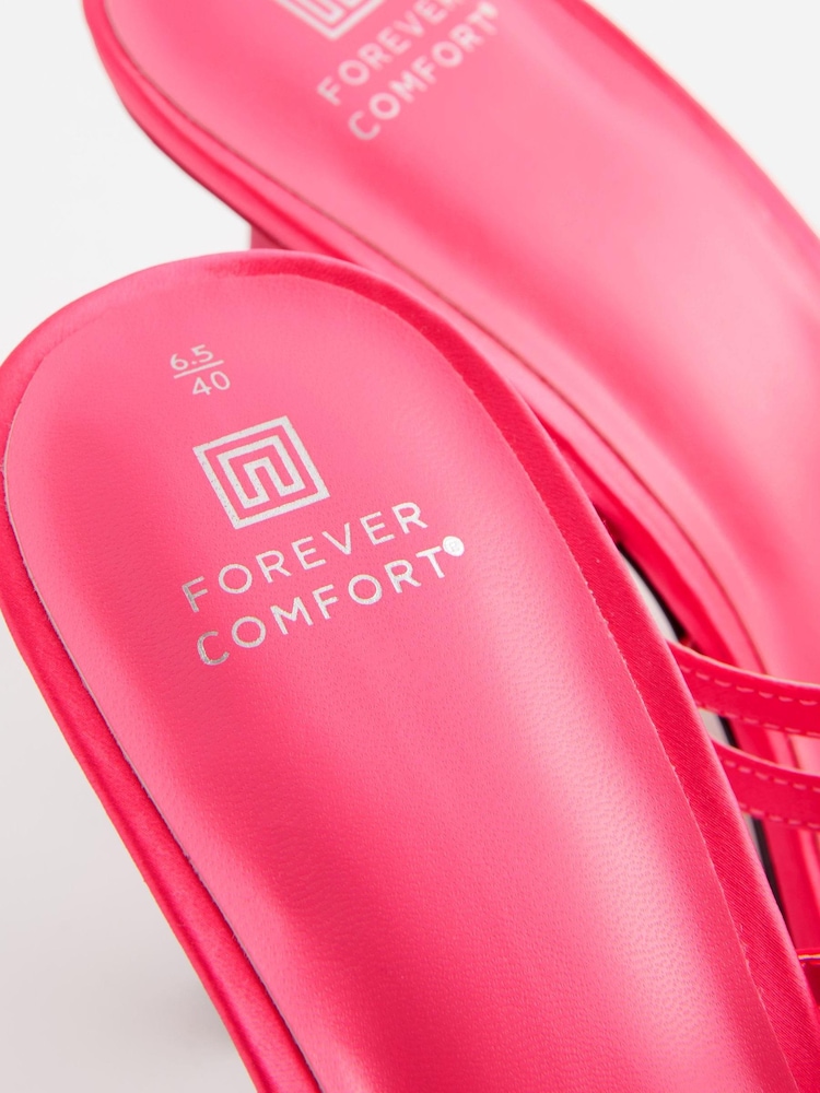 Pink - Forever Comfort® Pantoletten mit strassverzierter Schnalle - Bild 6 von 6 Pink - Forever Comfort® Pantoletten mit strassverzierter Schnalle - Bild 6 von 6