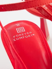 Red Forever Comfort® Double Buckle Jewel Slingback Heels - Image 6 of 6