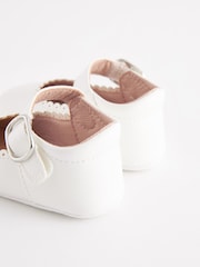 White Mary Jane Baby Shoes (0-24mths) - Image 4 of 5