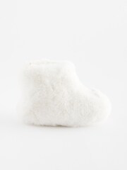 White Cosy Baby Boots (0-18mths) - Image 4 of 7