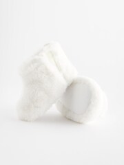 White Cosy Baby Boots (0-18mths) - Image 6 of 7