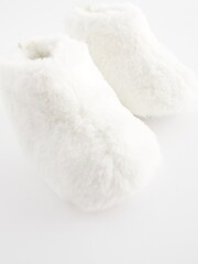 White Cosy Baby Boots (0-18mths) - Image 7 of 7