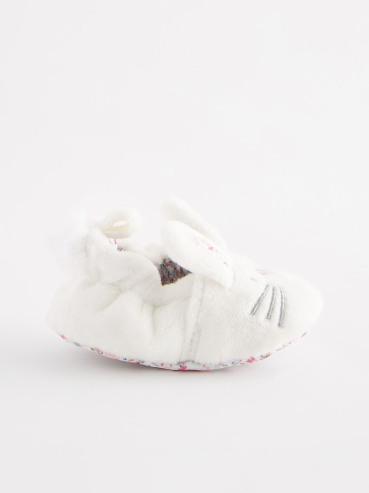 White Bunny Character Slip-On Baby Shoes (0-18mths) - Image 2 of 5
