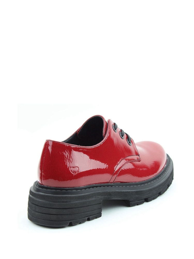 Heavenly Feet Ladies Red Vegan Friendly Shoes - Image 3 of 3 Heavenly Feet Ladies Red Vegan Friendly Shoes - Image 3 of 3