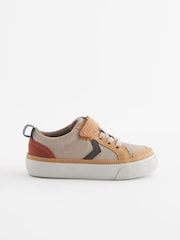 Neutral Standard Fit (F) Touch Fastening Chevron Trainers - Image 2 of 5