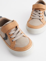 Neutral Standard Fit (F) Touch Fastening Chevron Trainers - Image 4 of 5