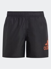 adidas Black Performance Logo Clx Swim Shorts - Image 1 of 5
